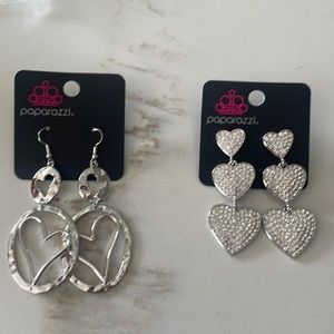 Woman’s heart earrings BRAND NEW